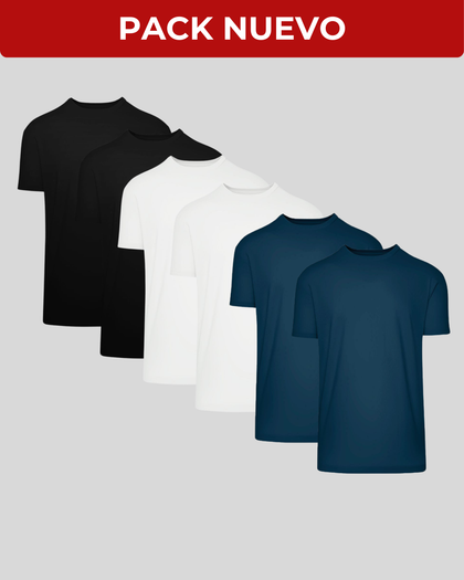 Paquete Clásico de 6 Camisetas