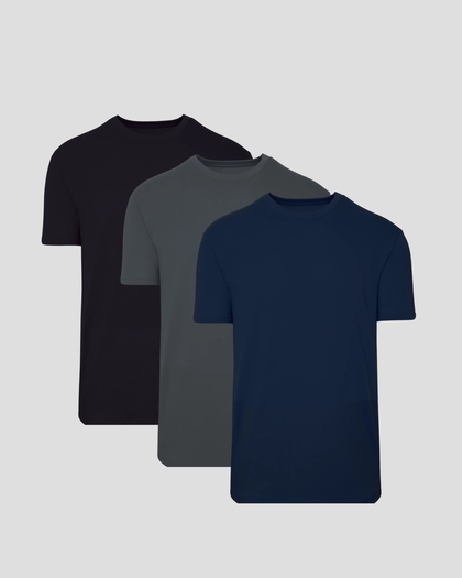 Paquete oscuro de 3 camisetas