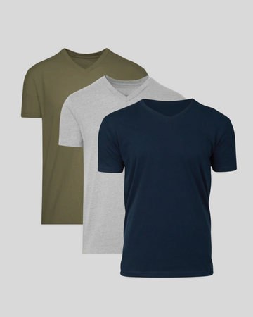 Paquete 3 Camisetas Cuello V